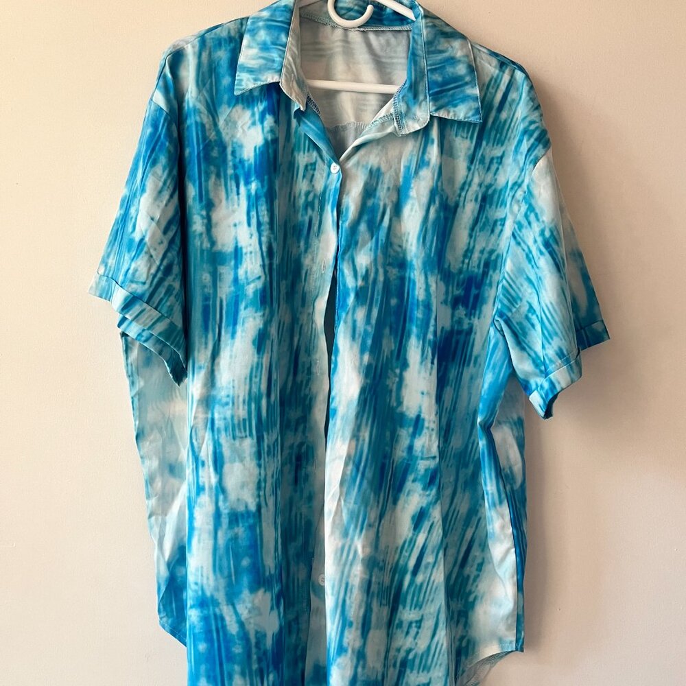 Plus size button down shirt